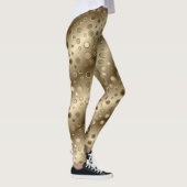 Golden und Beige Circles Leggings (Rechts)
