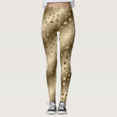 Golden und Beige Circles Leggings (Vorderseite)
