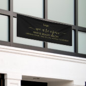 Golden und Black Beauty Salon Banner (Äußeres Gebäude)