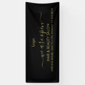 Golden und Black Beauty Salon Banner (Vertikal)