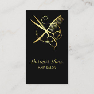 Golden und Black Beauty Salon Treuekarte