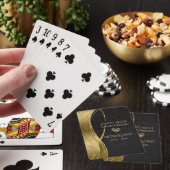 Golden und Black Damask Karten spielen Spielkarten (In Situ)