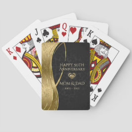 Golden und Black Damask Karten spielen Spielkarten
