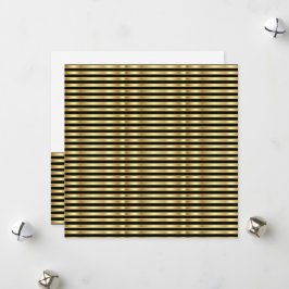 Golden und Black Elegante Feiertagskarte