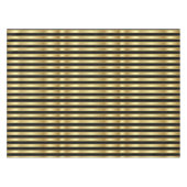 Golden und Black Elegante Streifen Tablette Tischdecke (Vorderseite (Horizontal))