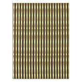 Golden und Black Elegante Streifen Tablette Tischdecke (Vorderseite)