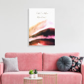 Golden und Blush Pink Grungy Mountains Leinwanddruck (Insitu (Wohnzimmer))