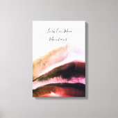 Golden und Blush Pink Grungy Mountains Leinwanddruck (Vorderseite)