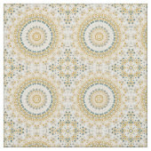 Golden und Green Geometric Mandala Pattern Stoff (Muster)