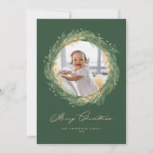 Golden und Green Pine Needles Wreath Weihnachtsfes (Vorderseite)