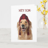 "GOLDEN UND ICH WÜNSCHE IHNEN EINEN GLÜCKLICHEN GE KARTE (Gelbe Blume)