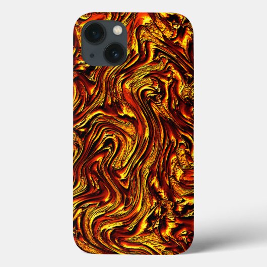 Golden und koral oder lebhafte rote Textur Case-Mate iPhone Hülle (Rückseite)