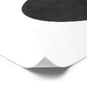 Golden und Schwarz-Zen-Kies-Kunstdrucke Modernes M Poster (Ecke)