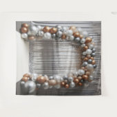 Golden und Silver Balloon Arch Hanging Wandteppich (Vorderseite (Horizontal))