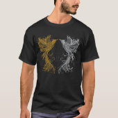 Golden und White Phoenix T - Shirt (Vorderseite)