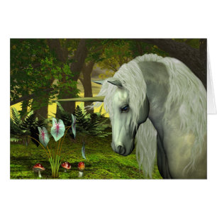 GOLDEN UNICORN BLANK CARD