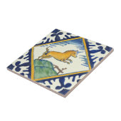 Golden Unicorn Hand Painted Early Delft Repro Fliese (Seite)