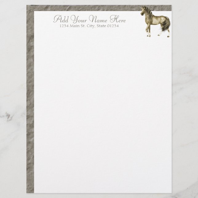 Golden Unicorn Letterhead (Vorderseite)