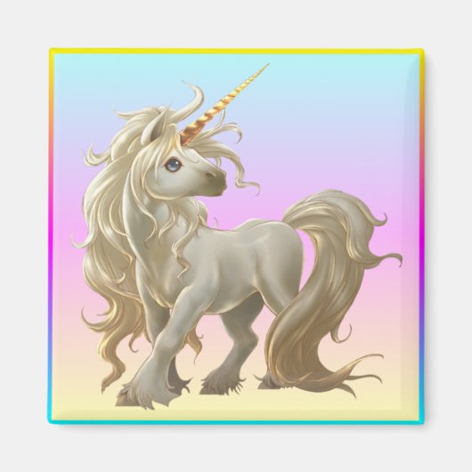 Golden Unicorn Magnet (Vorne)