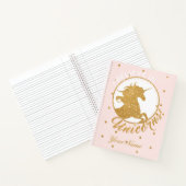 Golden Unicorn Notizbuch (Innenseite)