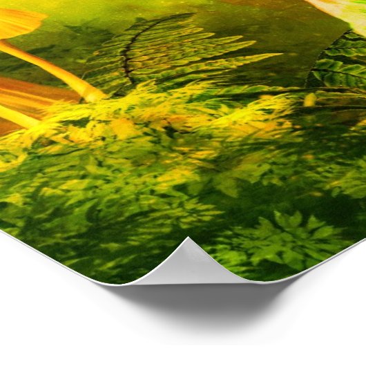 Golden Unicorn Poster (Ecke)