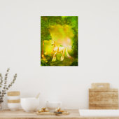 Golden Unicorn Poster (Küche)