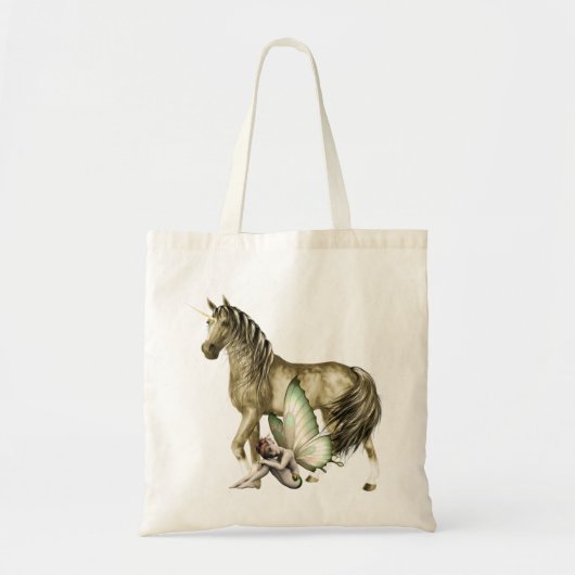 Golden Unicorn & Shy Fairy Bag Tragetasche (Vorne)