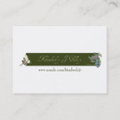 Golden Unicorn & Shy Fairy Mini Print Visitenkarte (Rückseite)