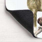 Golden Unicorn & Shy Fairy Mousepad (Ecke)