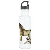 Golden Unicorn & Shy Fairy Trinkflasche (Vorderseite)