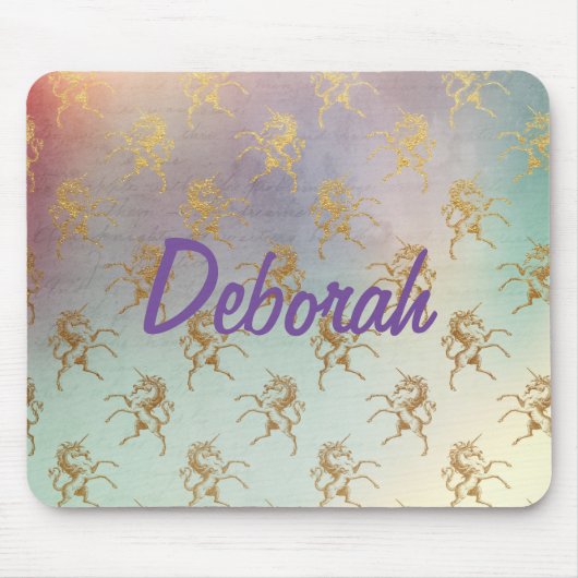 Golden Unicorns Mousepad (Vorne)