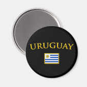 Golden Uruguay Magnet (Vorderseite/Rückseite)