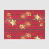 Golden US Flagge Frohe Weihnachten Seidenpapier (Vorderseite)