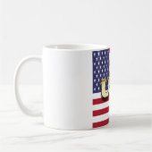 Golden USA American Flag Kaffeetasse (Links)