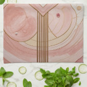 Golden Valentine Geschirrtuch (Gefaltet)