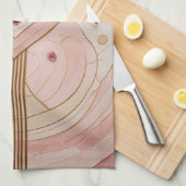 Golden Valentine Geschirrtuch (Viertel Falte)