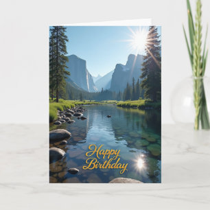 Golden Valley Geburtstagskarte Karte