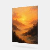 Golden Valley Sunrise Acrylschild (Winkel)