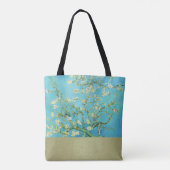 Golden Van Gogh Almond Blossom Monogramm Tasche (Rückseite)