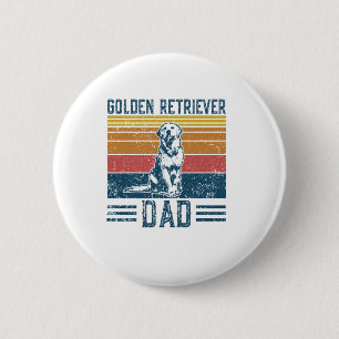 Golden Vater Dog - Vintag Golden Retriever Vater Button