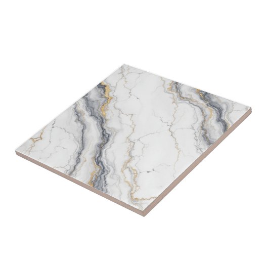 Golden Veil Marmorfliese Fliese (Seite)