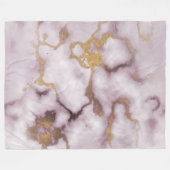 Golden Vein Marble Blush Aura Fleece Blanket (Vorderseite (Horizontal))
