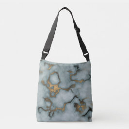 Golden Vein Marble Ocean Mist Crossbody Bags Tragetaschen Mit Langen Trägern