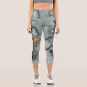 Golden Vein Marble Ocean Mist Leggings (Vorderseite)