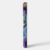 Golden Veined Abstrakt Geode Case-Mate iPhone Hülle (Rückseite / Links)