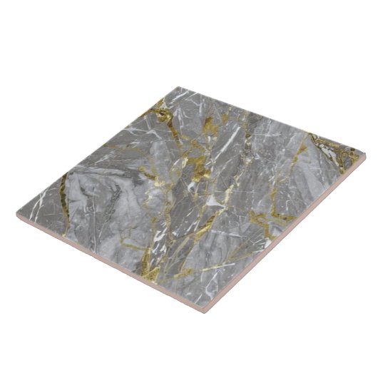 Golden Veins Marmor Fliese (Seite)