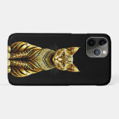 Golden Verziert Cat Illustration Case-Mate iPhone Hülle (Rückseite (Horizontal))