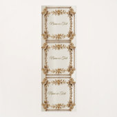 Golden Verziert Rectangle Dimond Blume Shiny Yogamatte (Vorderseite)