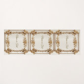 Golden Verziert Rectangle Dimond Blume Shiny Yogamatte (Vorderseite (Horizontal))