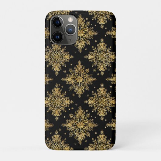 Golden Verziert Snowflake Pattern Case-Mate iPhone Hülle (Rückseite)
